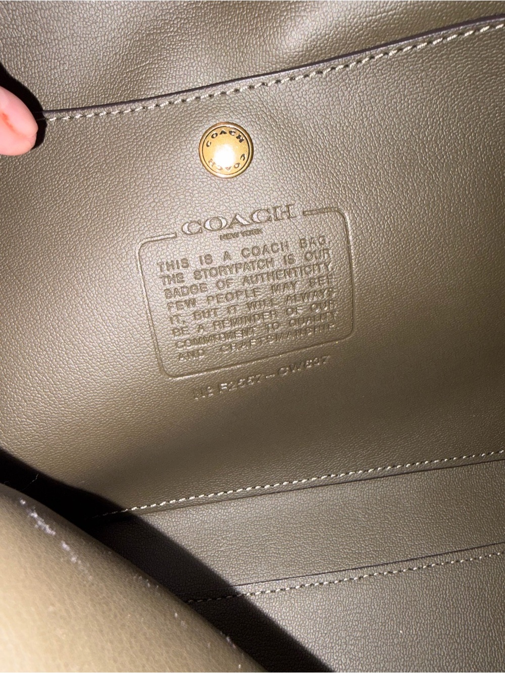 Coach Olive Suede Brooklyn 28 Shoulder Bag - Elegant Everyday Carry Bag - Picture 5 of 7